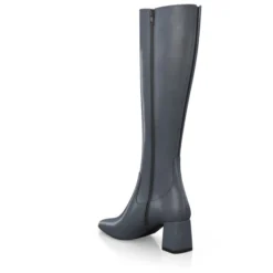 Bottes à Bout Pointu Et Talon Moyen 26857 -Chaussures Soldes Magasin 25259 3 0 1