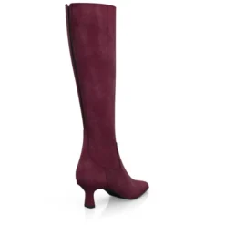 Bottes à Bout Pointu Et Talon Moyen 26863 -Chaussures Soldes Magasin 25265 5 0 1