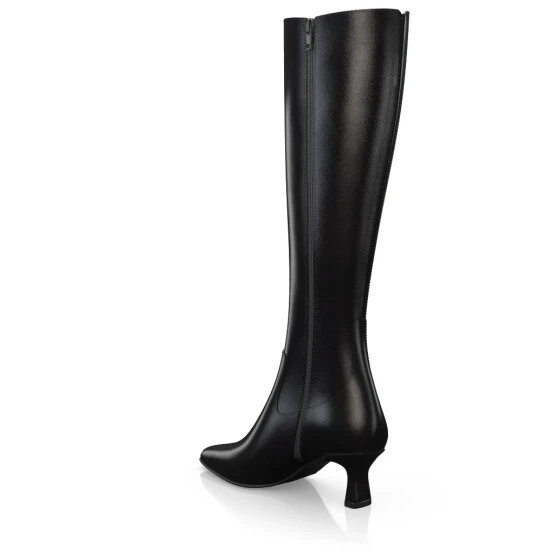 Bottes à Bout Pointu Et Talon Moyen 26866 4 Bottes à Bout Pointu Et Talon Moyen 26866 – Image 4