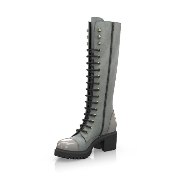 Bottes Hautes à Lacets 4142 2 Bottes Hautes à Lacets 4142 – Image 2