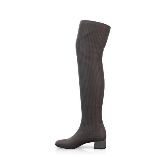 Bottes En Tricot Pour Femmes Au-dessus Du Genou 40872 3 Bottes En Tricot Pour Femmes Au-dessus Du Genou 40872 – Image 3