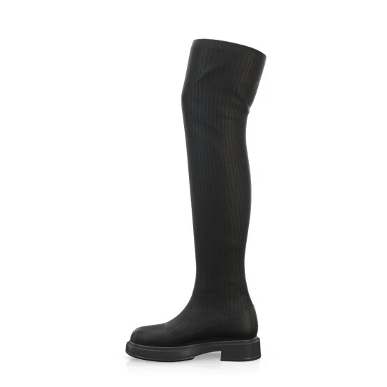 Bottes En Tricot Pour Femmes Au-dessus Du Genou 40886 3 Bottes En Tricot Pour Femmes Au-dessus Du Genou 40886 – Image 3