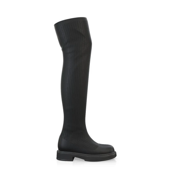 Bottes En Tricot Pour Femmes Au-dessus Du Genou 40886 7 Bottes En Tricot Pour Femmes Au-dessus Du Genou 40886 – Image 7