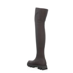 Bottes En Tricot Pour Femmes Au-dessus Du Genou 41358 -Chaussures Soldes Magasin 39760 3 0