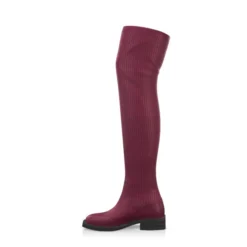 Bottes En Tricot Pour Femmes Au-dessus Du Genou 48826 -Chaussures Soldes Magasin 47228 2 0