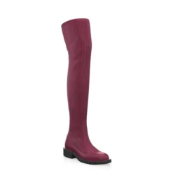 Bottes En Tricot Pour Femmes Au-dessus Du Genou 48826 -Chaussures Soldes Magasin 47228 7 0