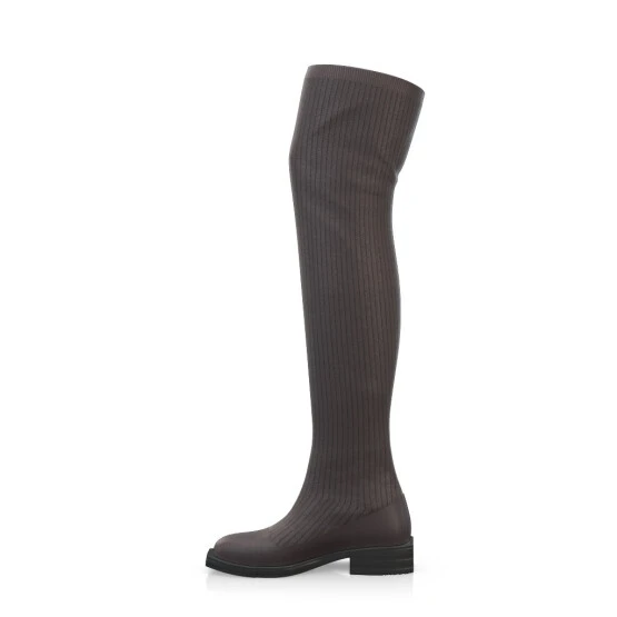 Bottes En Tricot Pour Femmes Au-dessus Du Genou 48829 3 Bottes En Tricot Pour Femmes Au-dessus Du Genou 48829 – Image 3