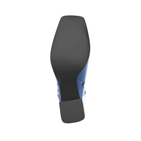 Bottes à Bout Carré, Plateforme Et Talon évasé 50231 10 Bottes à Bout Carré, Plateforme Et Talon évasé 50231 – Image 10