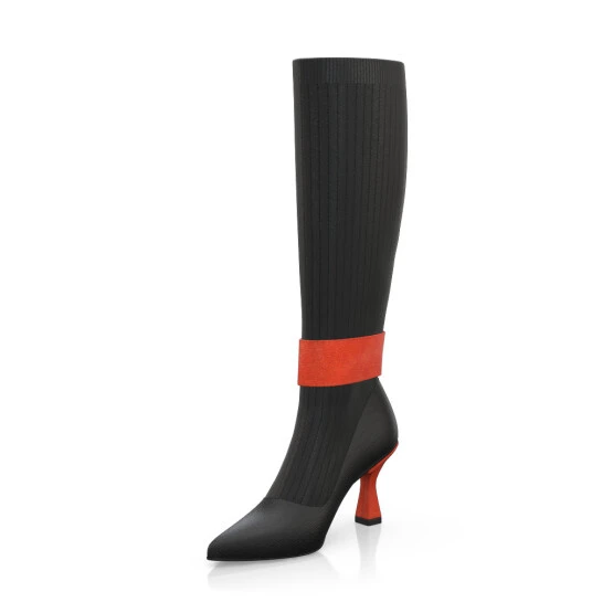 Bottes Tricotées Pour Femmes 51548 2 Bottes Tricotées Pour Femmes 51548 – Image 2