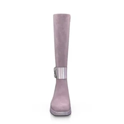 Bottes à Bout Carré, Plateforme Et Talon évasé 51743